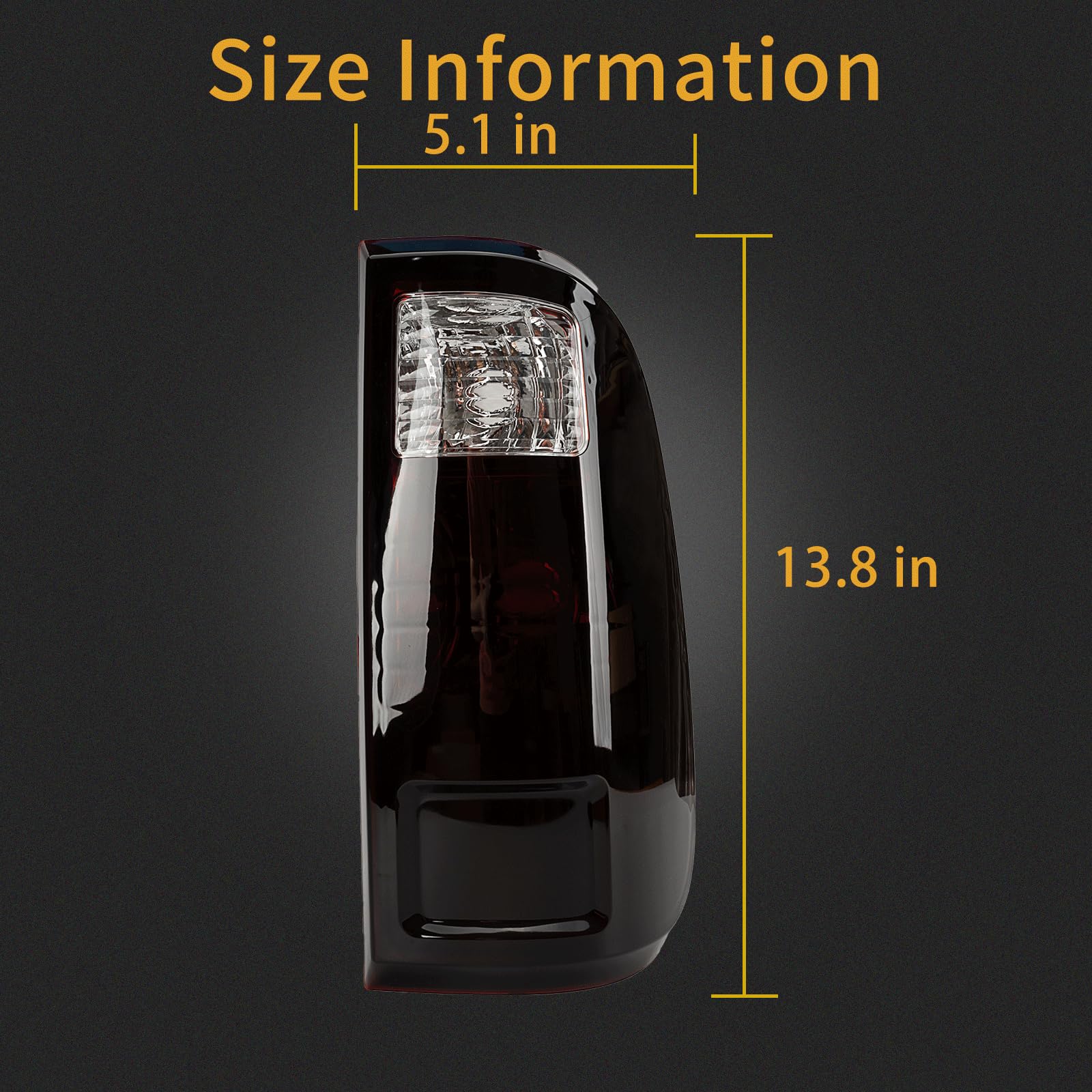 MiKaFex Ford Super Duty tail-lamp in smoke red for durability.