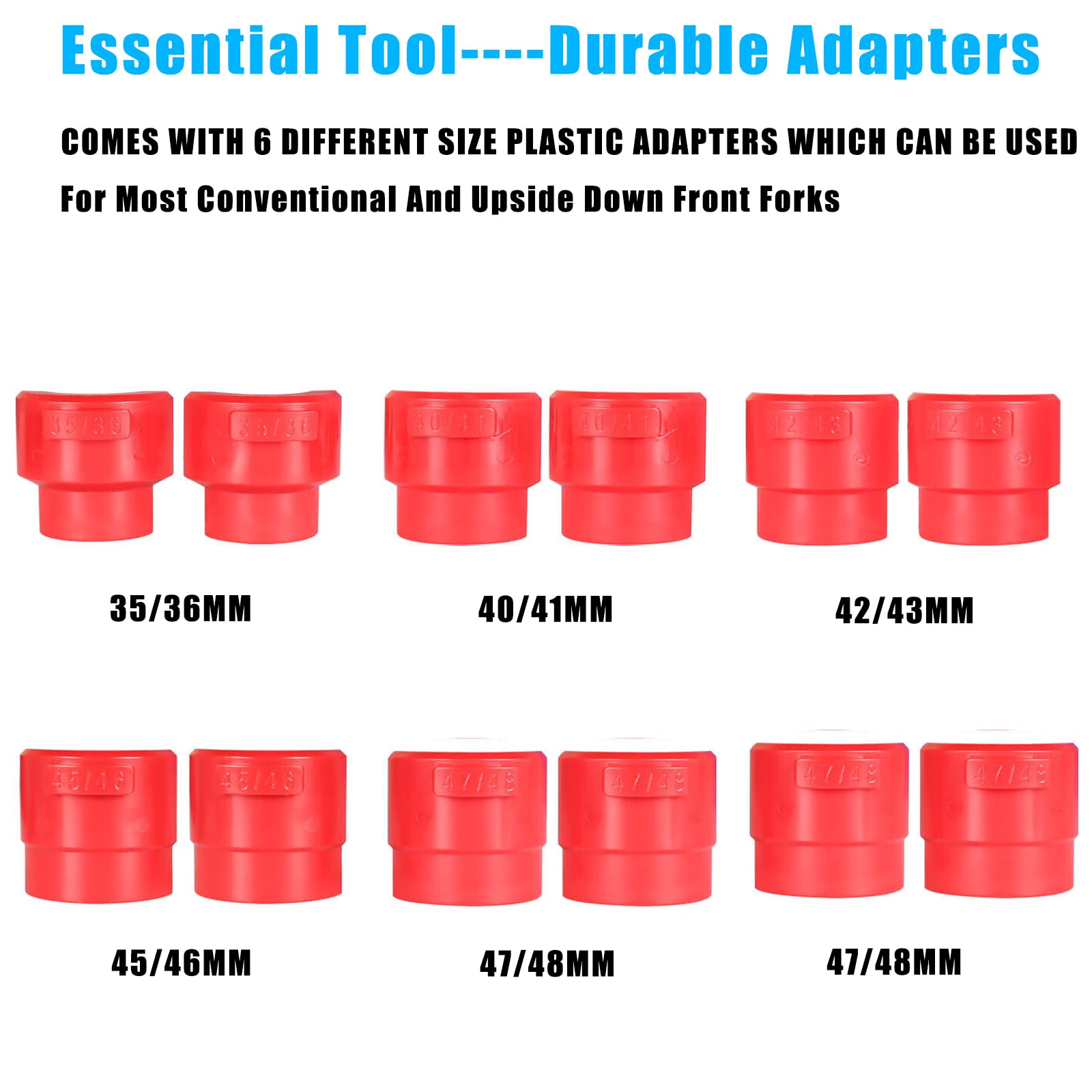 MiKaFex fork seal driver kit 40-41mm adapter in use