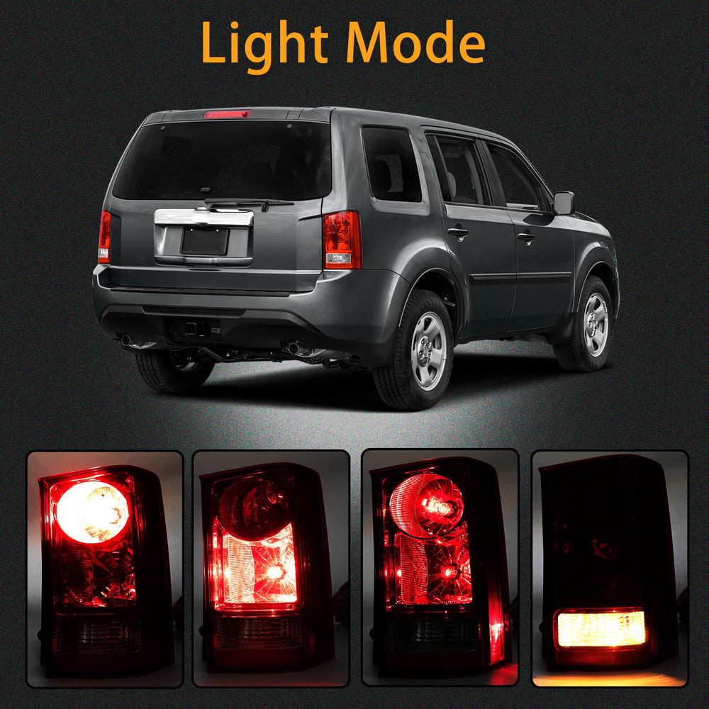MiKaFex right-side Honda Pilot tail light, weather-resistant construction for daily use