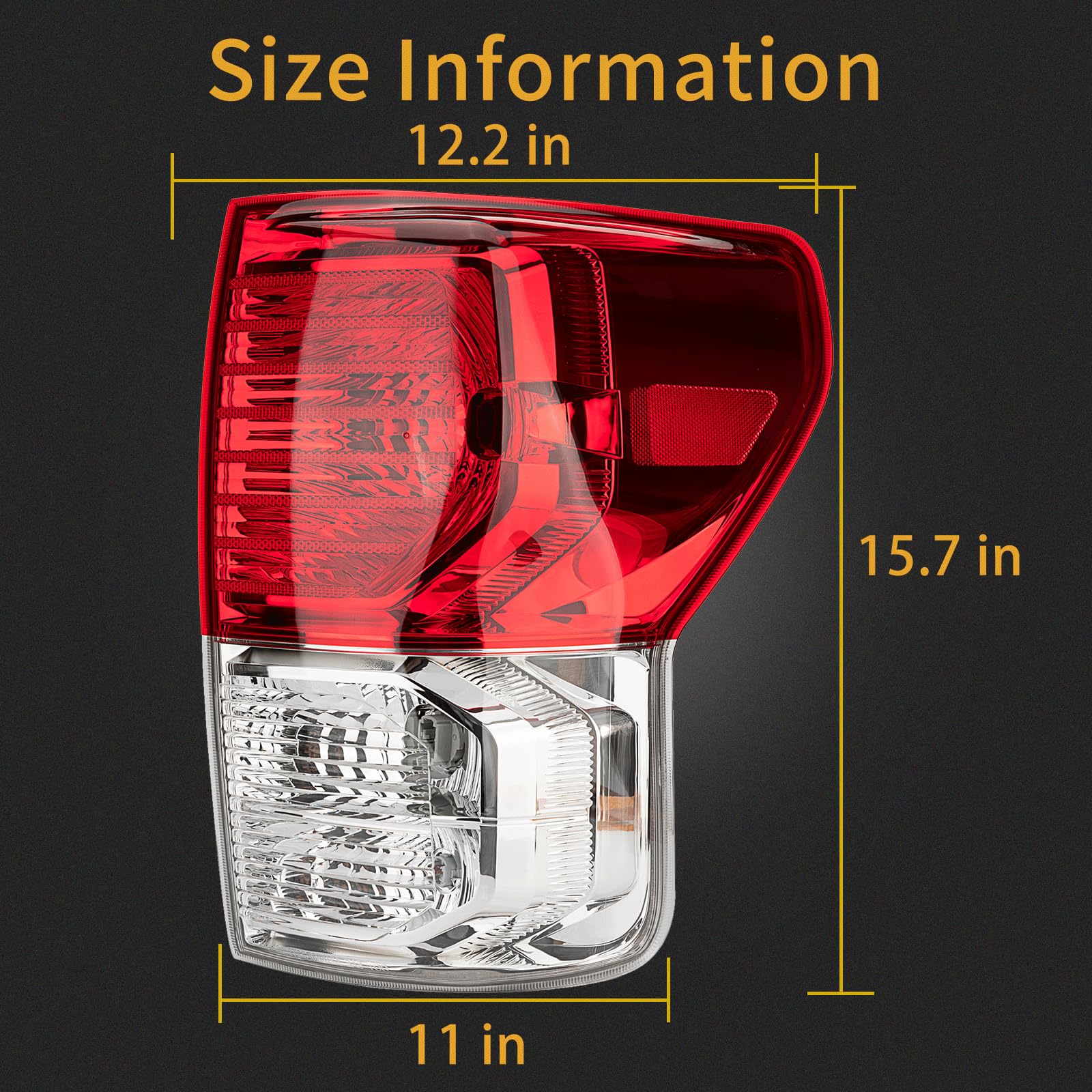 MiKaFex rear brake lamp with durable ABS resists wear