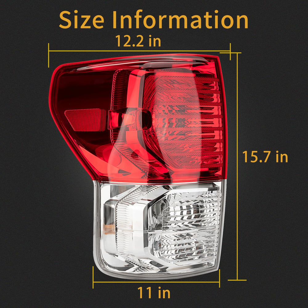 MiKaFex ABS plastic tail light is durable and weather resistant.