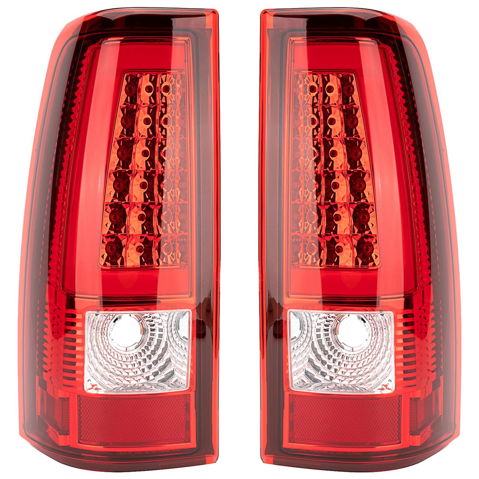 MiKaFex tail light assembly for Chevy Silverado 2003-2006, driver-side direct-fit.