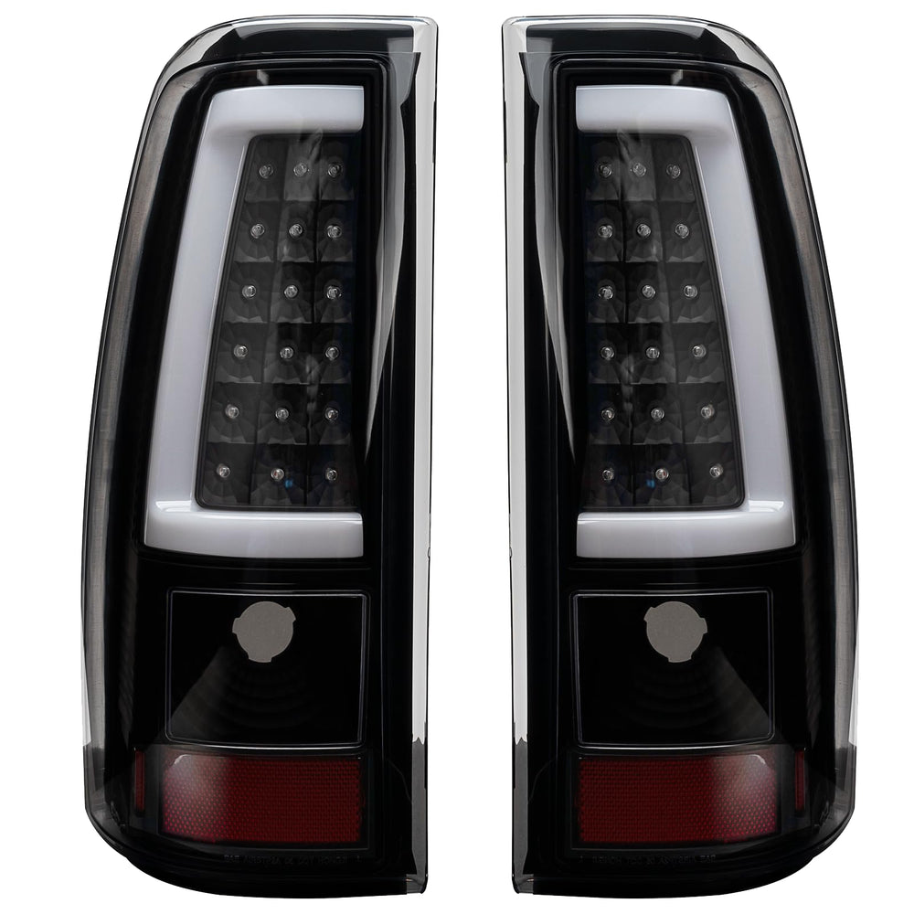 MiKaFex tail light assembly, driver side, smoke black LED for clear visibility and reliable braking.