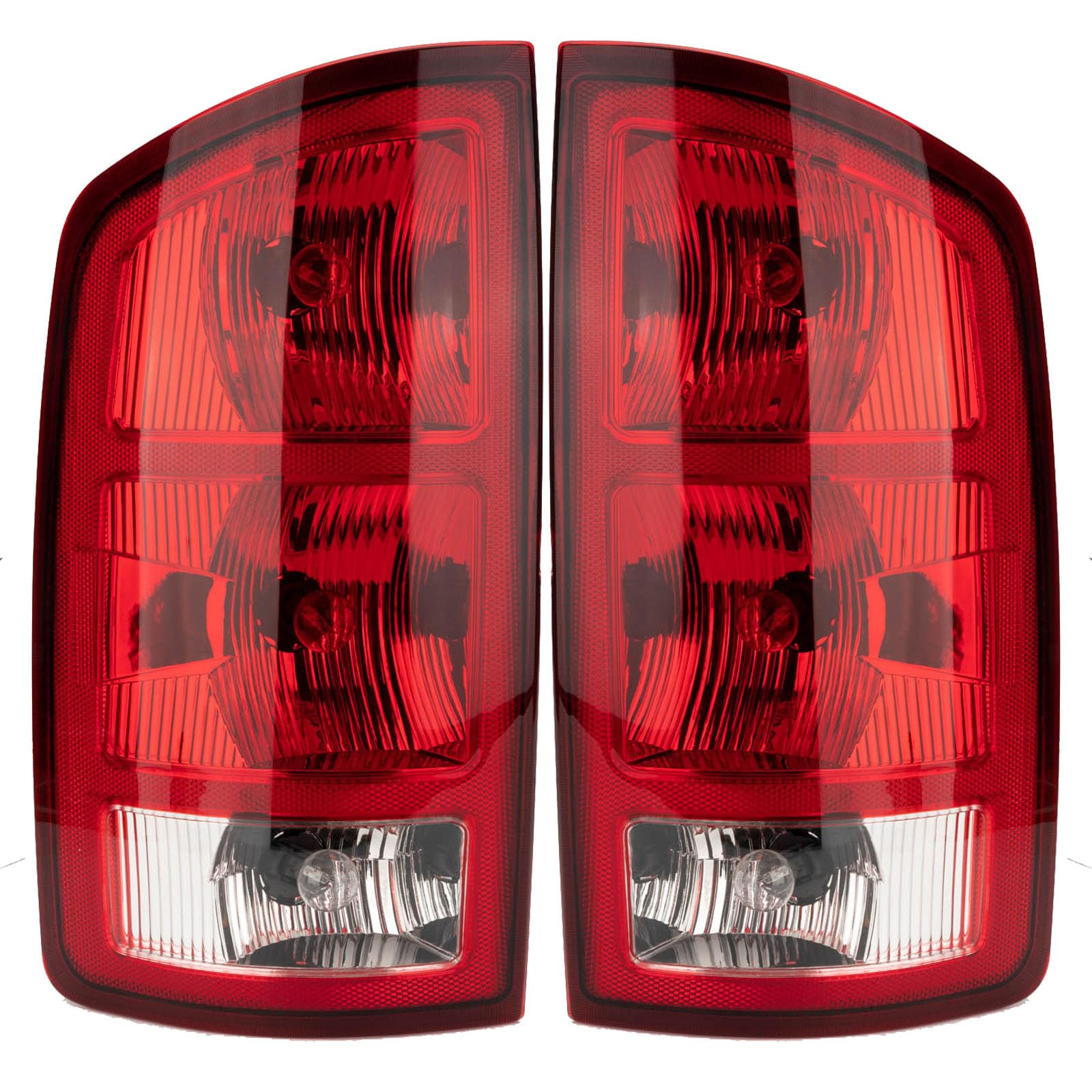 MiKaFex tail light assembly driver side with bulb enhances visibility for Dodge Ram