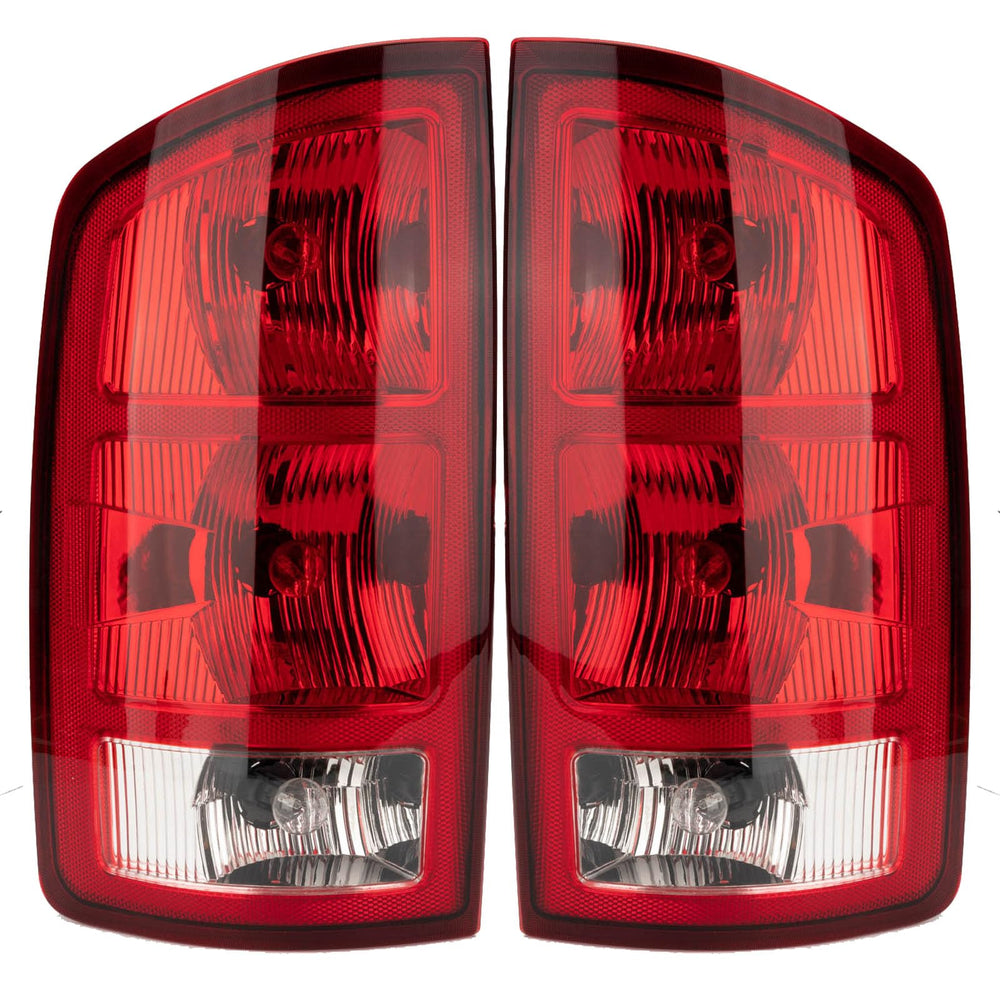 MiKaFex tail light assembly driver side with bulb enhances visibility for Dodge Ram