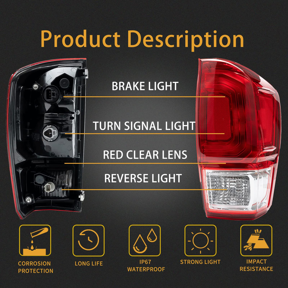 MiKaFex tail light with bulb showcases bright brake lamp for safer signaling
