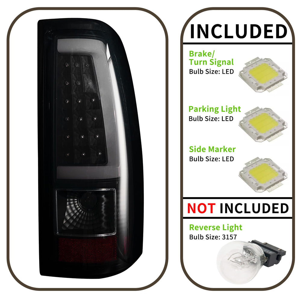 Installed MiKaFex tail light on Silverado showing OEM-style fit