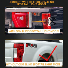 MiKaFex tail light clear red lens close-up showing durable lens