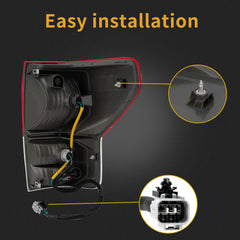 MiKaFex clear red lens tail light enhances daytime and night signaling.