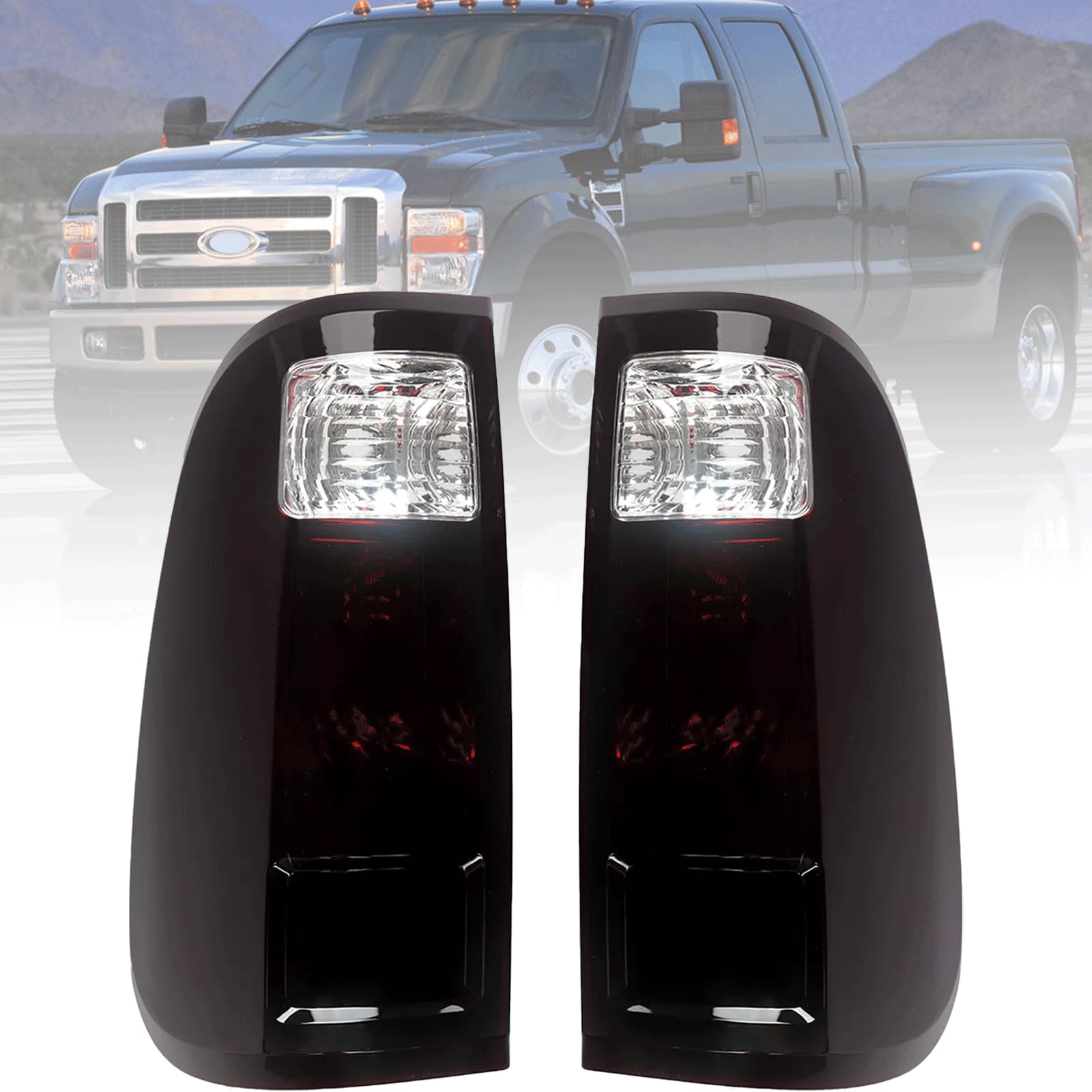 MiKaFex tail-light driver side with smoke red lens enhances night visibility.