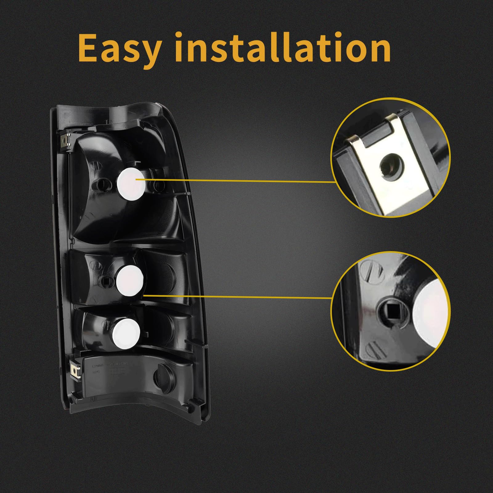 MiKaFex tail light housing direct replacement with GM compatibility for easy install.