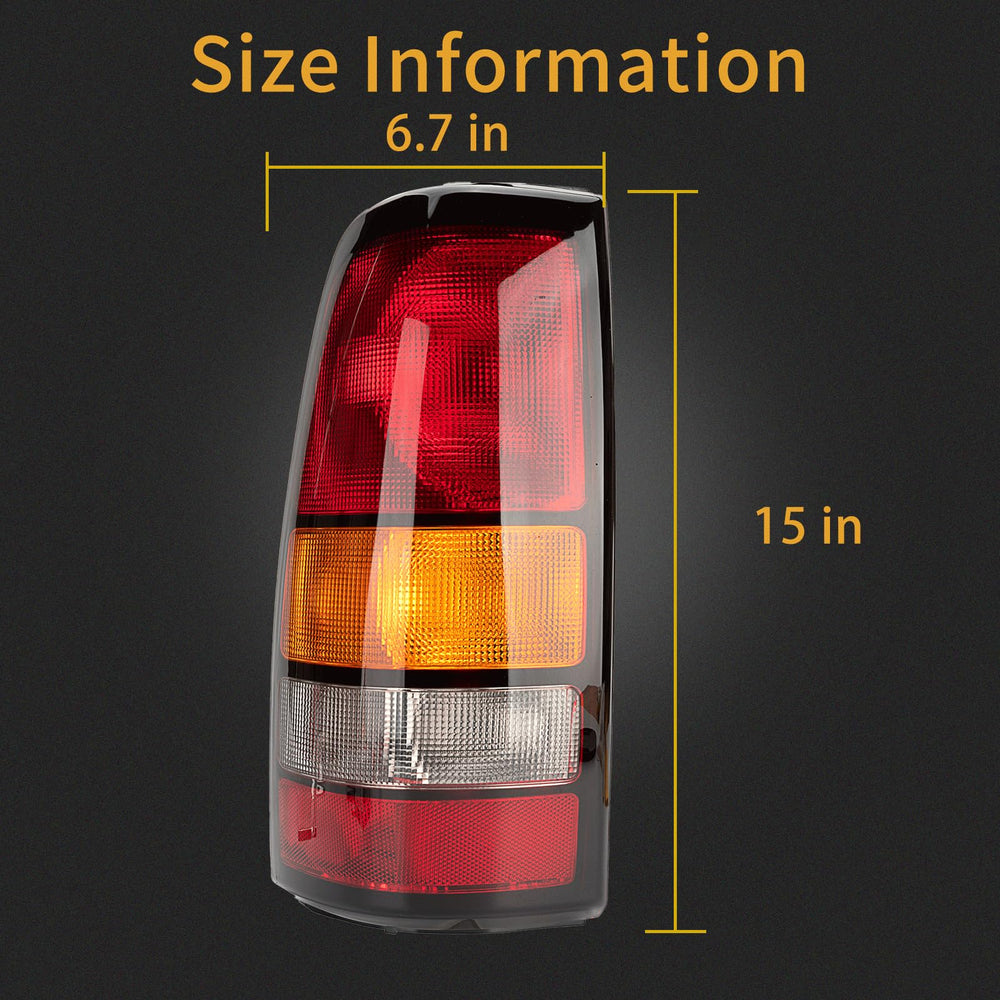 MiKaFex rear lamp closeup shows durable ABS housing and clear red lens.