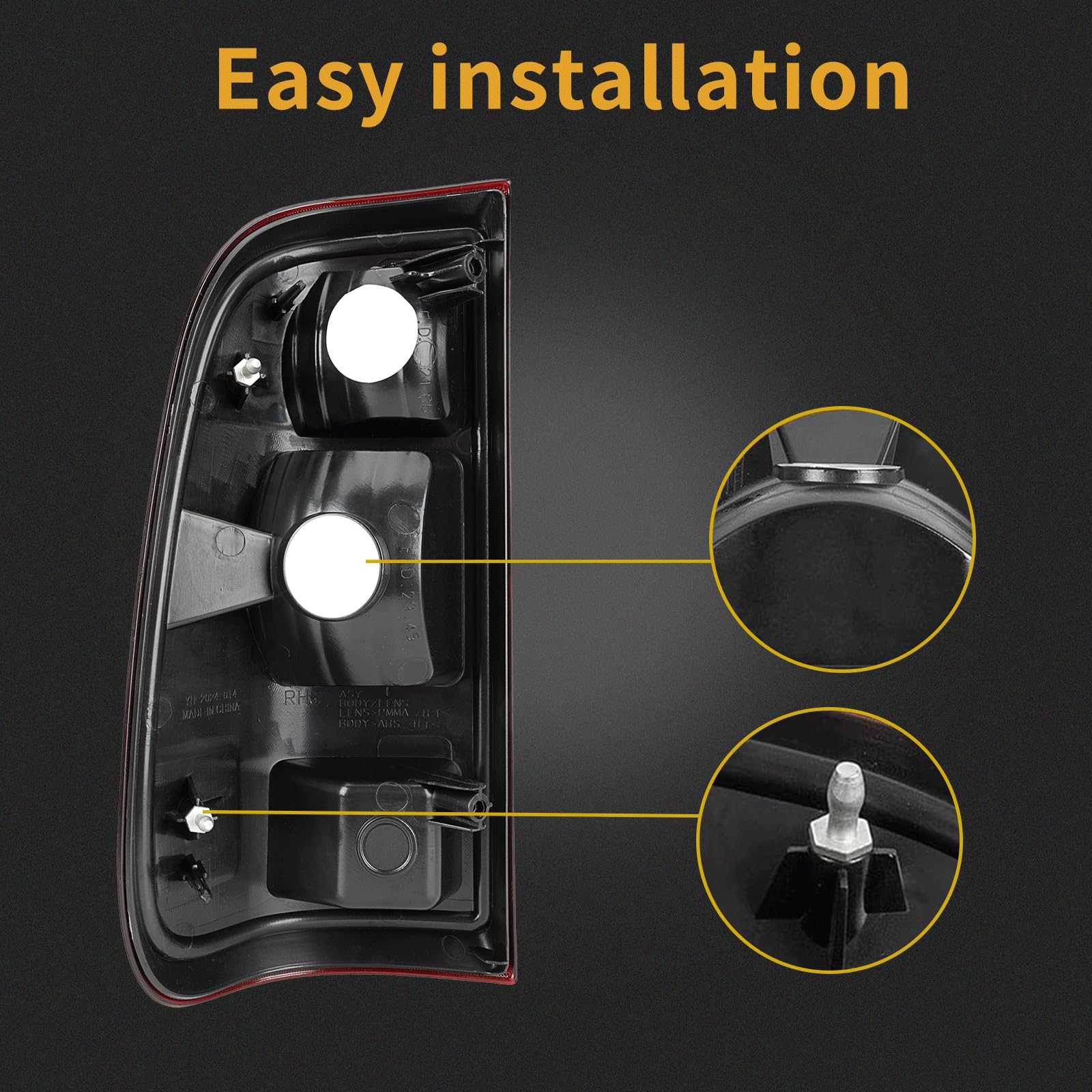 MiKaFex tail-light replacement parts FO2800208 and FO2801208 ensure OEM fit.