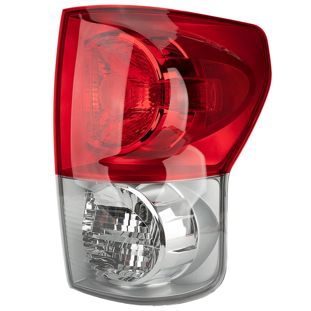 MiKaFex tail light right for Toyota Tundra 2007-2009 with clear amber lens for visibility.