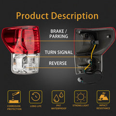 MiKaFex rear brake lamp compatible with 2010-2013 Tundra for reliable visibility.
