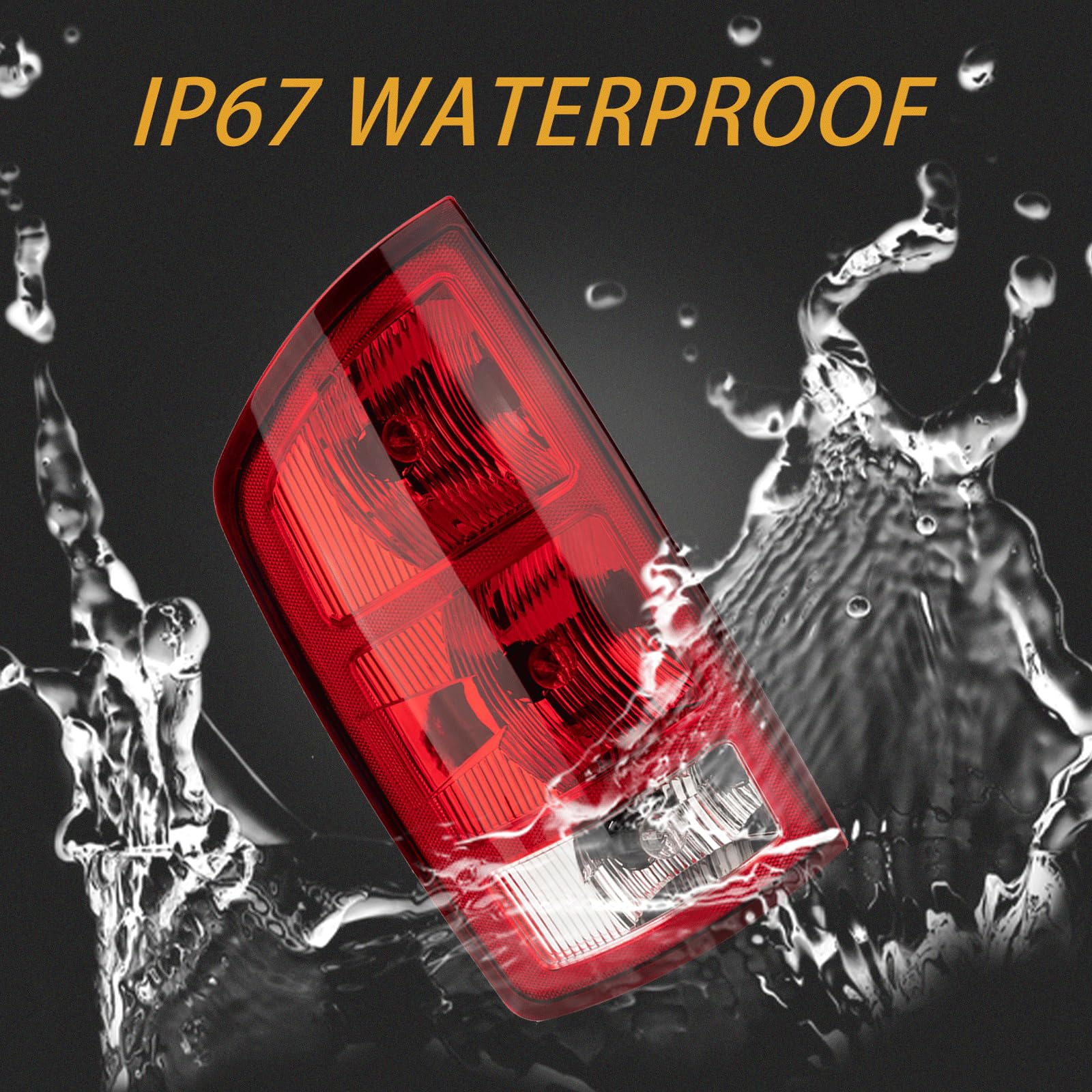 MiKaFex taillight with clear red lens offers bold rear visibility
