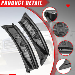 MiKaFex windshield wiper cowl cover, front-right view, direct replacement for easy installation on F-150.