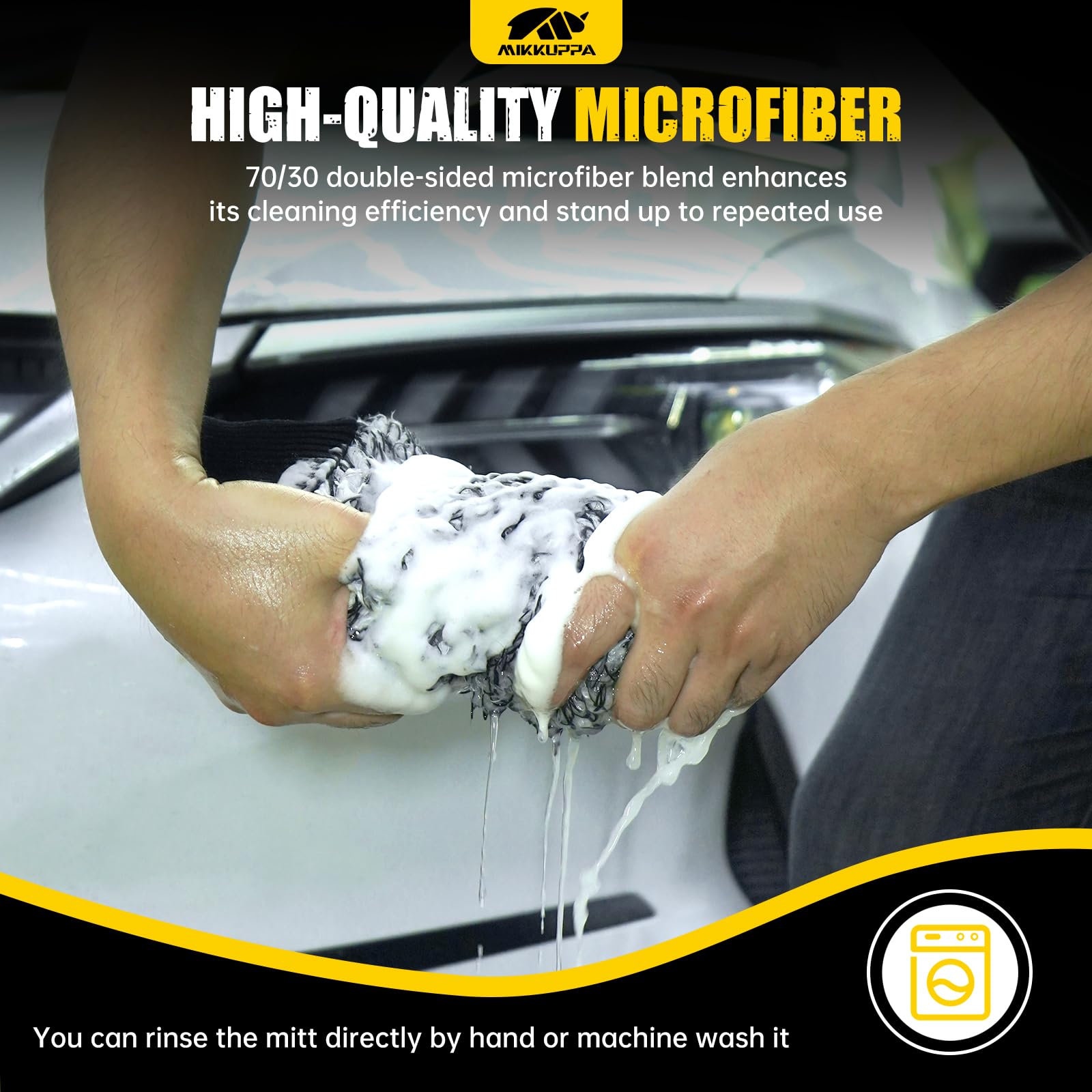 Mikkuppa durable reusable surface highlights longevity and washability.