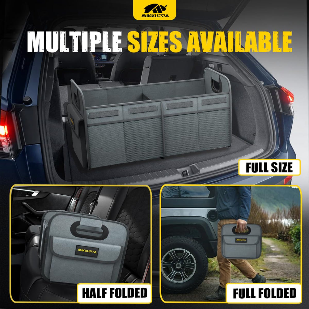 MIKKUPPA oxford fabric trunk organizer offers durable, long-term use.