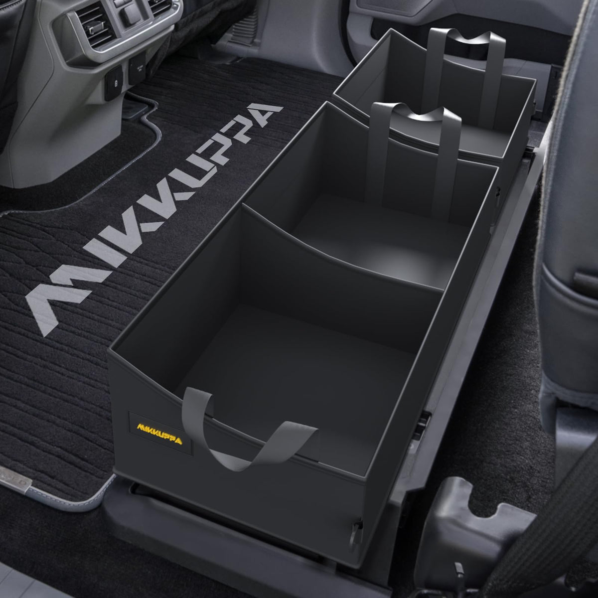 MIKKUPPA under-seat storage fits full-size Ford trucks, maximizing hidden space under the seat