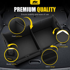 MIKKUPPA trunk organizer non-slip bottom keeps items secure