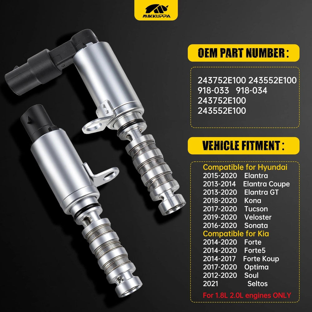 O-rings and gaskets included for reliable oil sealing with MIKKUPPA kit.