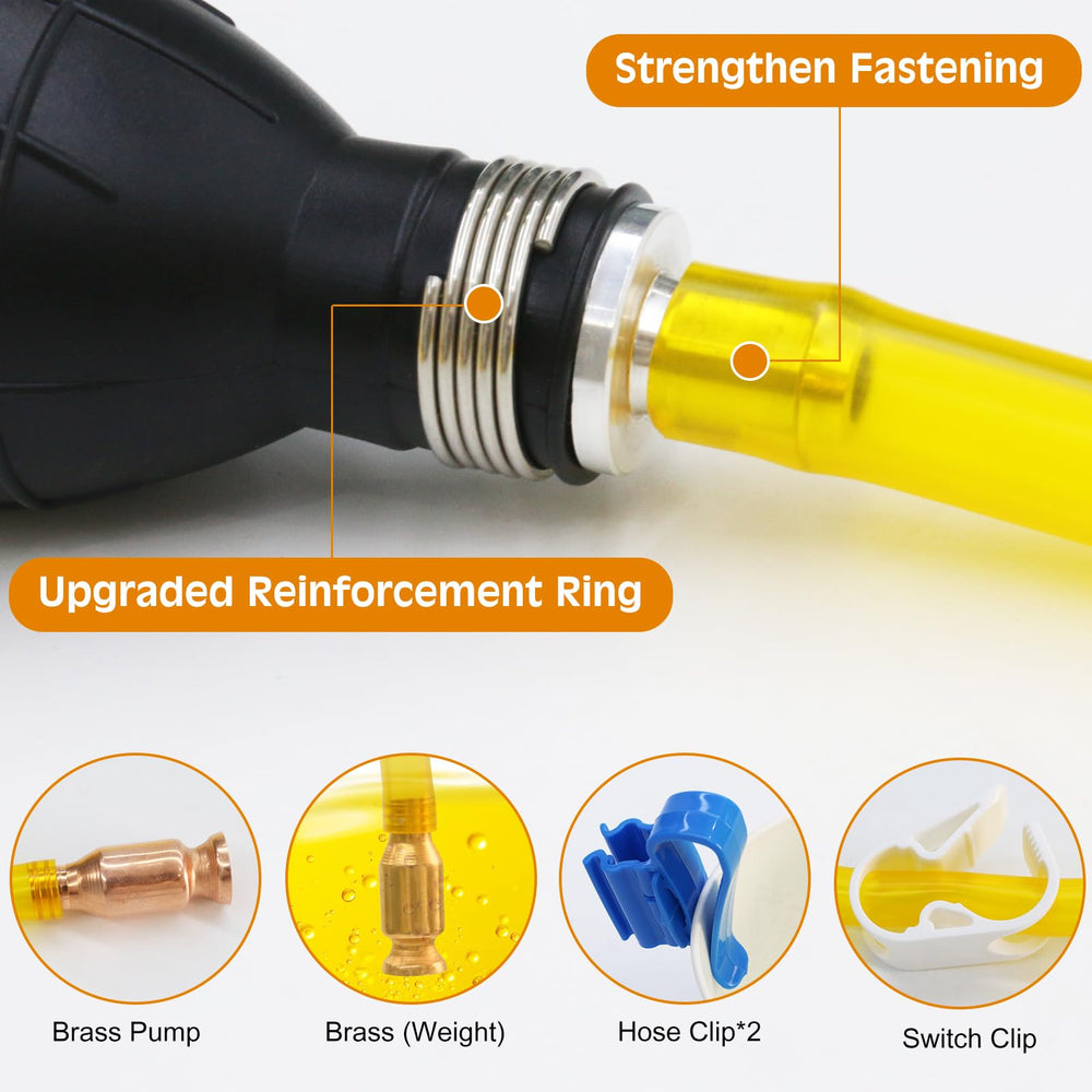 MILADO grenade-style hand pump ready for portable, power-free operation.