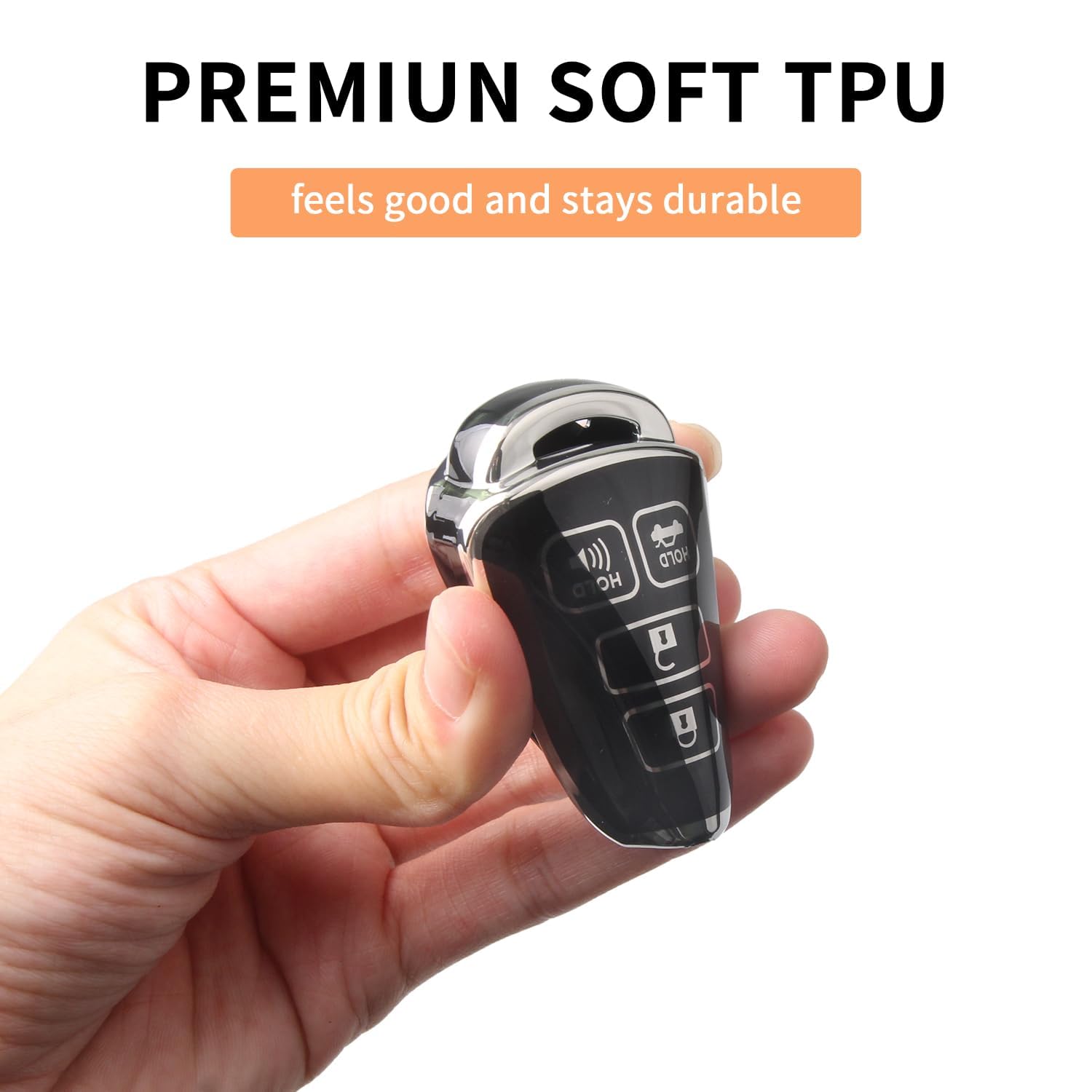 Genuine leather keychain included with MILD EAST fob cover