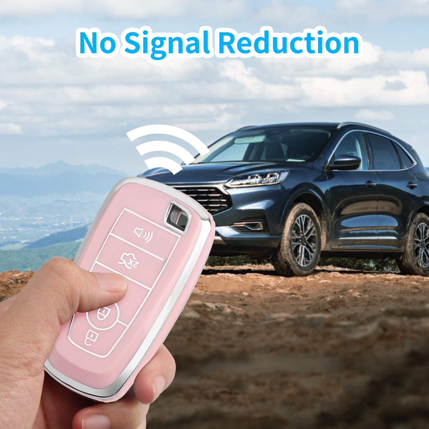 MILD EAST gold rim design adds style while preserving signal strength.