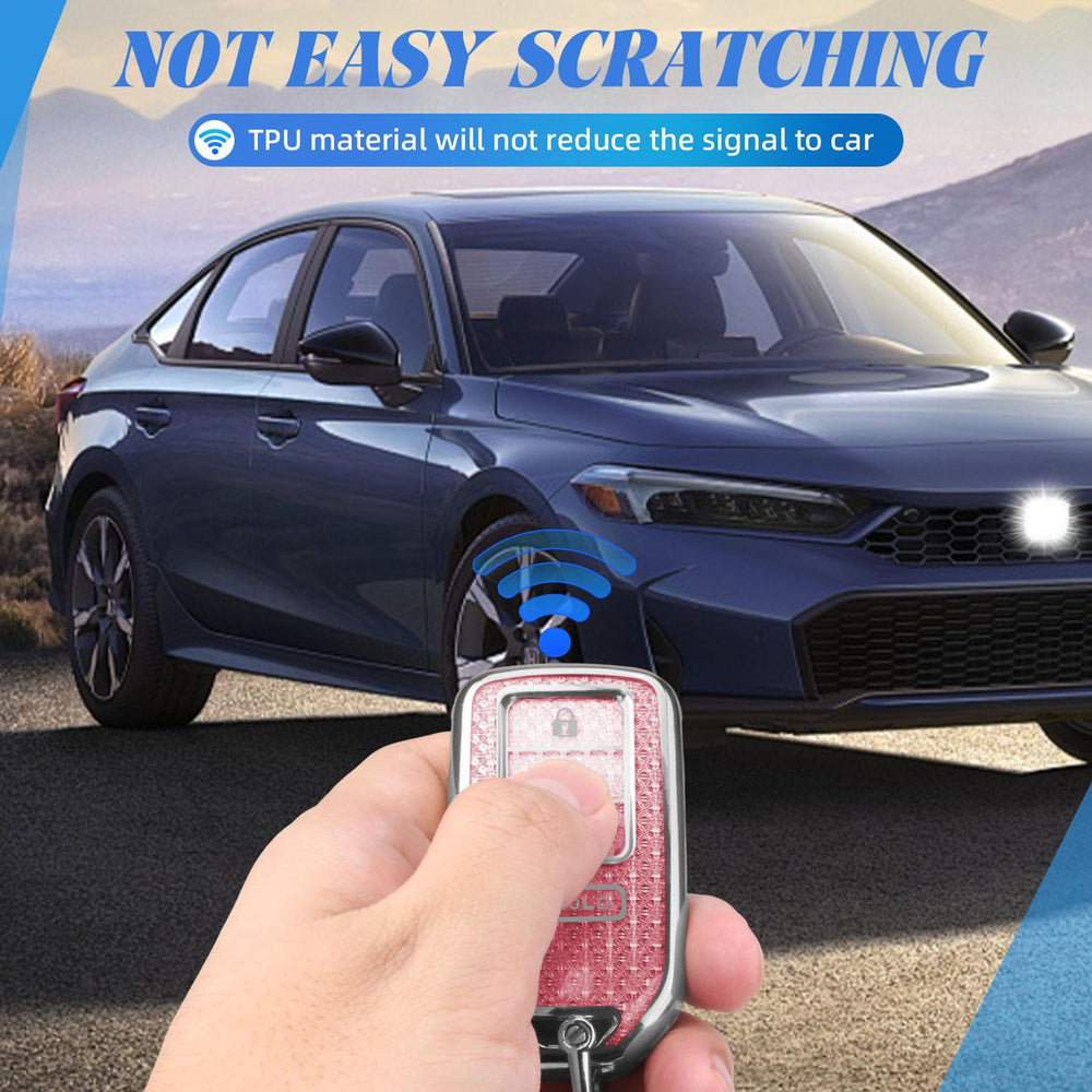 MILD EAST flip-cover key fob case provides 360-degree protection from scratches and dust.
