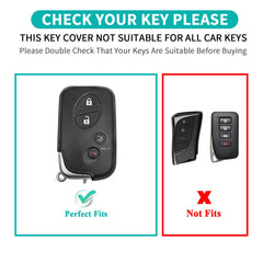 MILD EAST Lexus key fob cover with pink edge adds luxury protection.