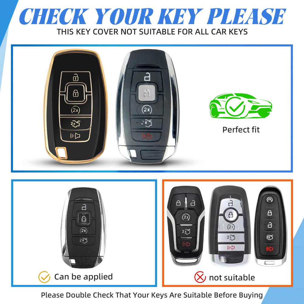 MILD EAST TPU case highlighting 360-degree protection for Lincoln MKC fob.