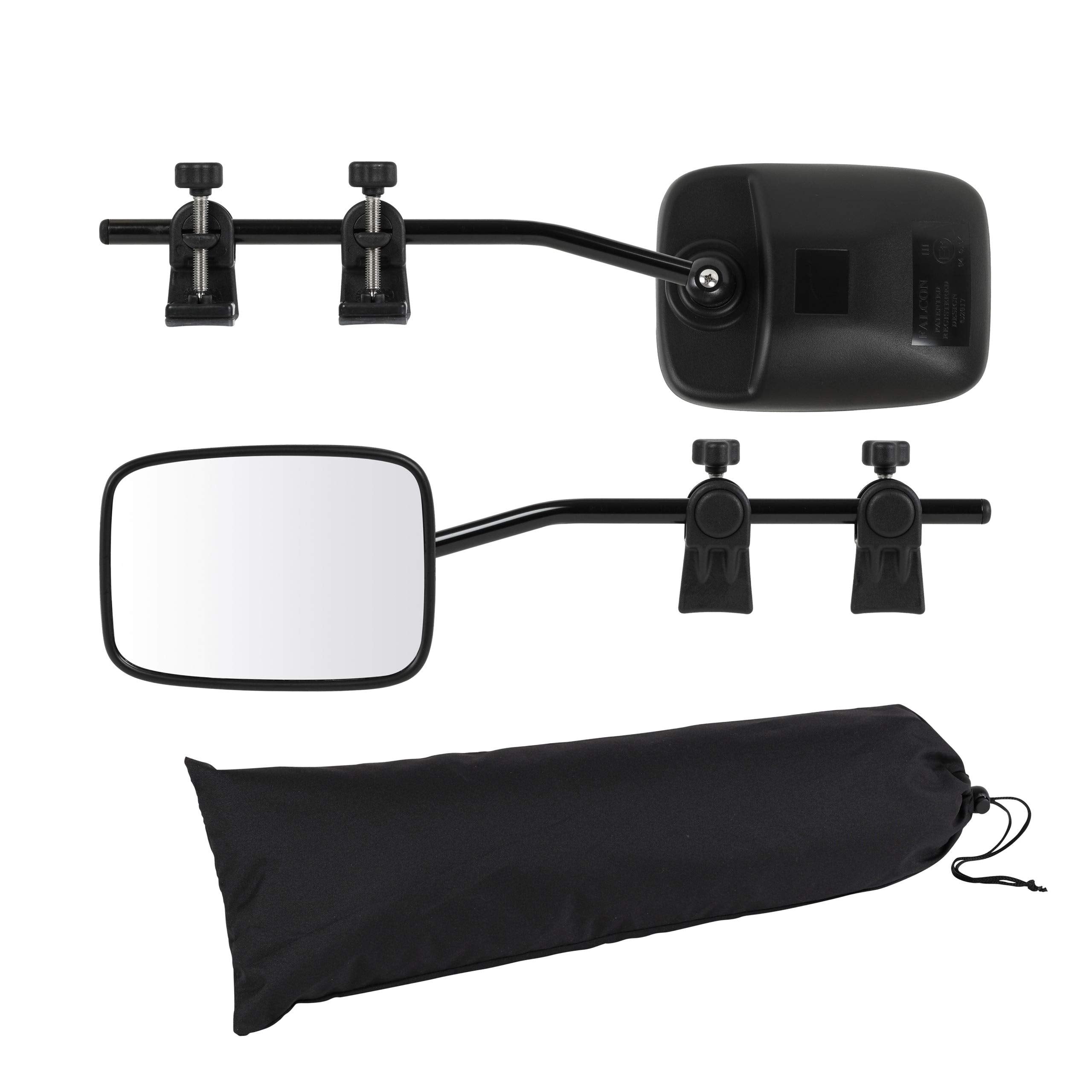 Milenco MIL-4381 Falcon towing mirror left clamp for quick fit and stable view.