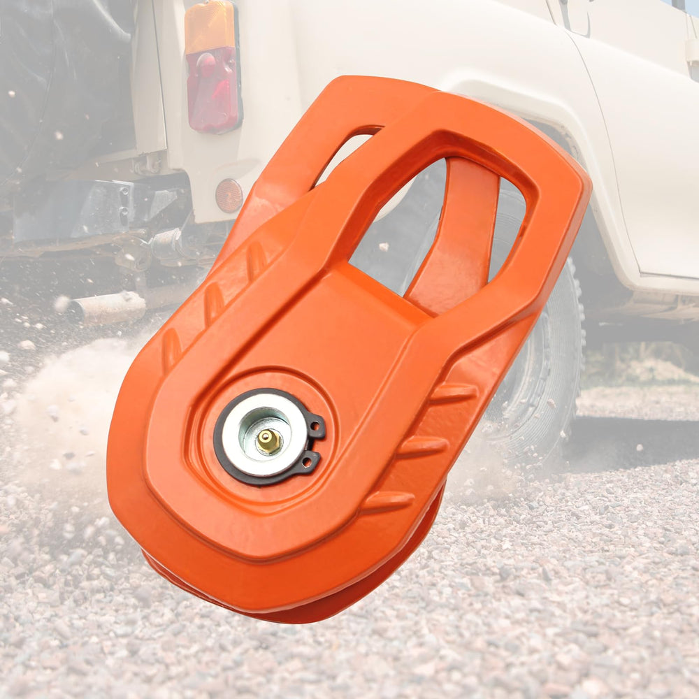 MILINI Snatch Block mounted on ATVs and UTVs for off-road use.
