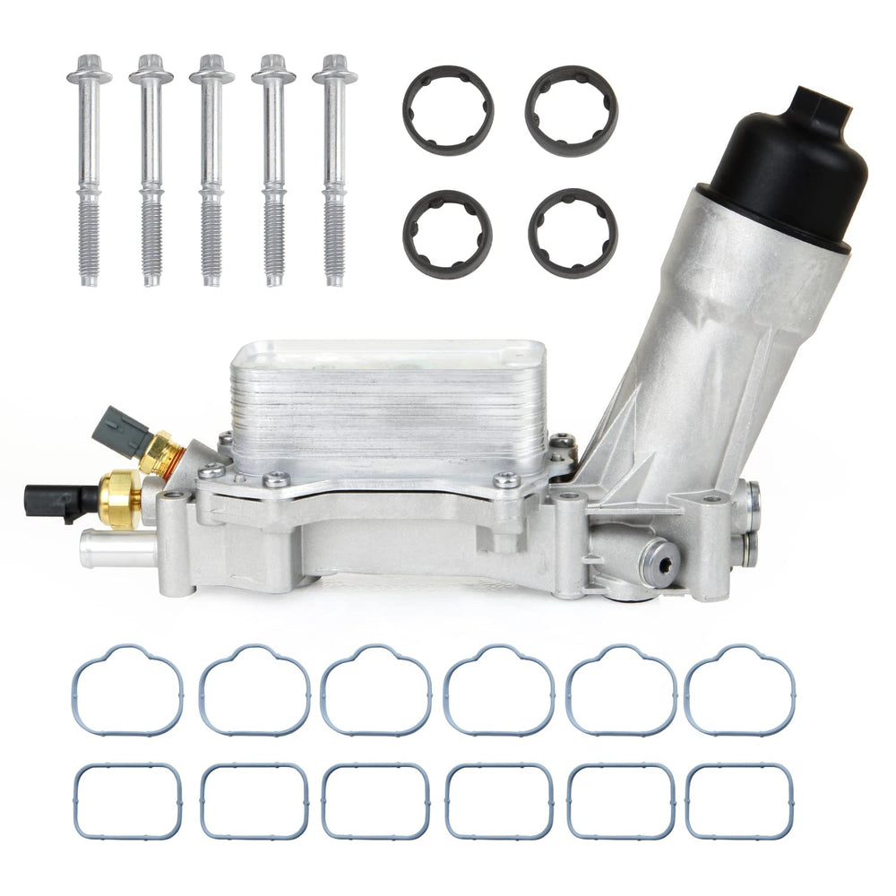 MILIPARTS aluminum oil cooler housing kit for durable engine cooling and easy installation