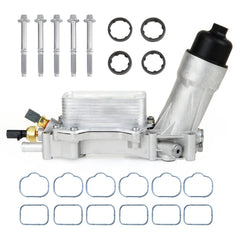 MILIPARTS aluminum oil cooler housing kit for durable engine cooling and easy installation