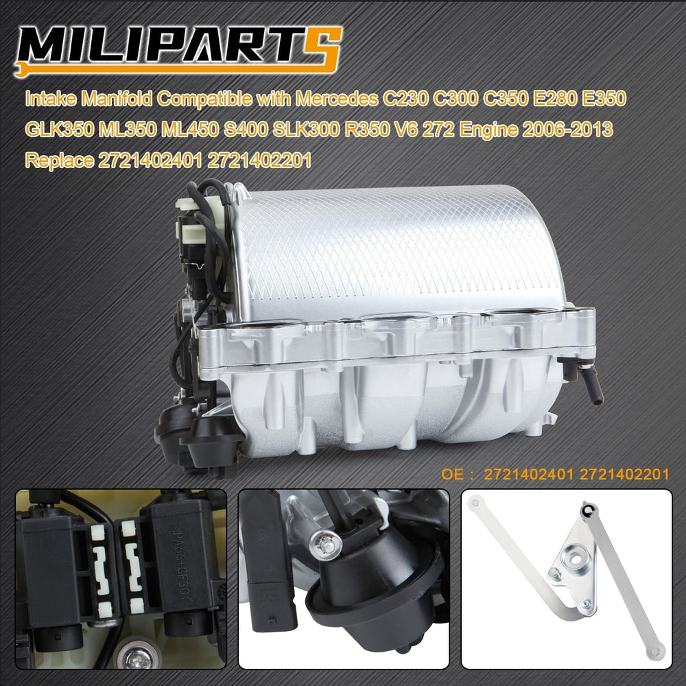 MILIPARTS aluminum swirl air flap lever included for consistent air flow control.