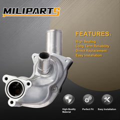 MILIPARTS aluminum thermostat housing fitment matches OE dimensions.
