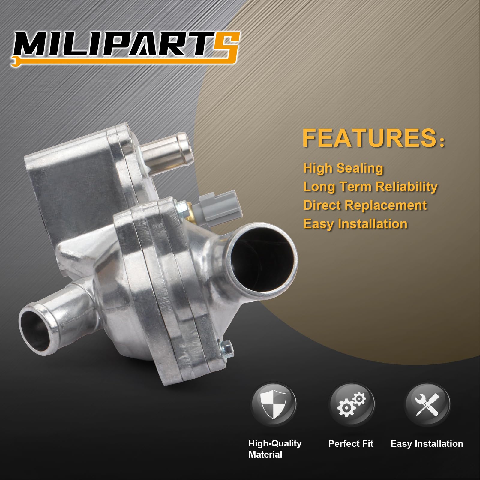 MILIPARTS thermostat housing replacement 2L2Z8592AA close-up highlighting compatibility