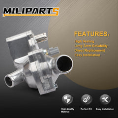 MILIPARTS thermostat housing replacement 2L2Z8592AA close-up highlighting compatibility