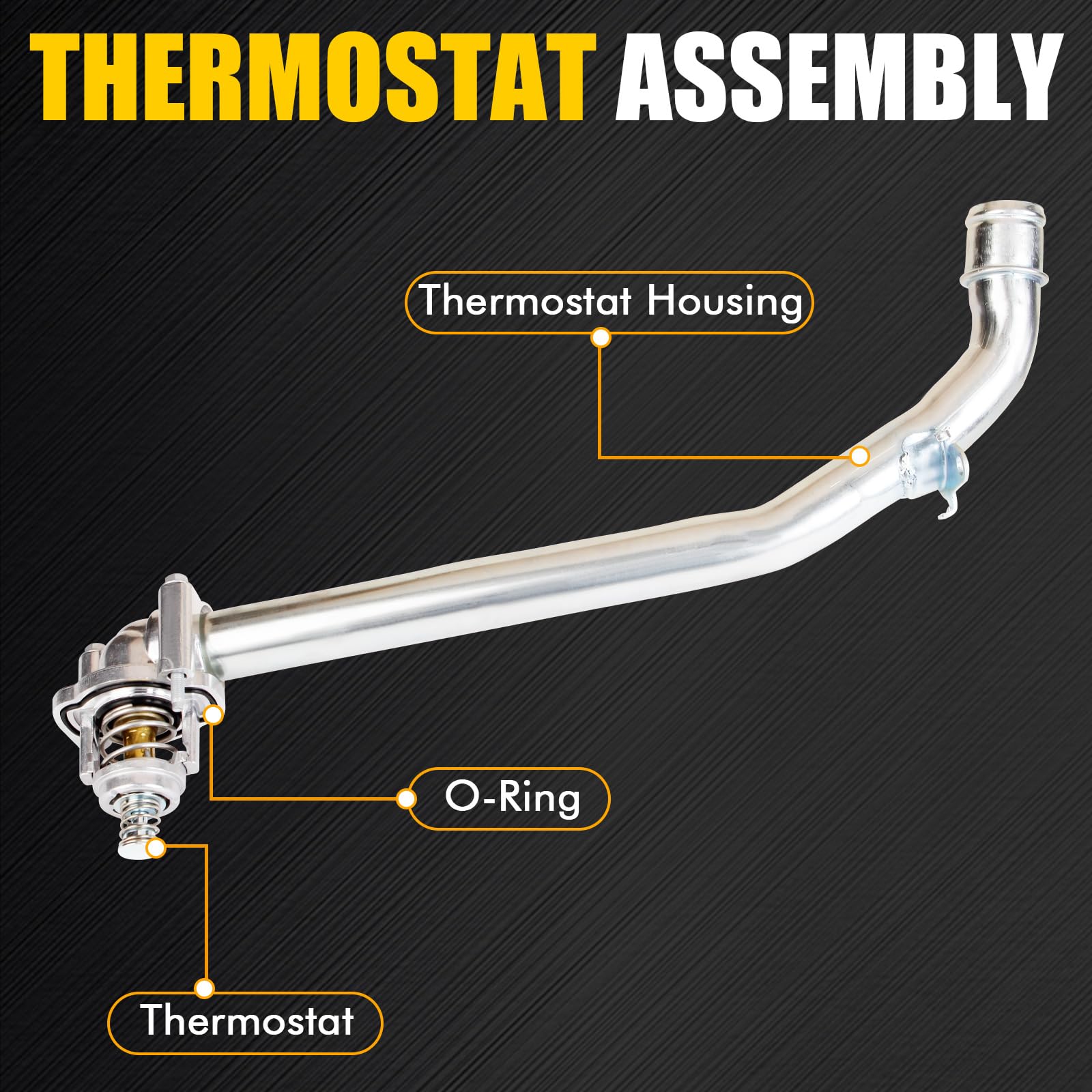MILIPARTS aluminum-thermostat-housing offers lightweight durability for lasting performance.
