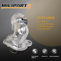 MILIPARTS coolant outlet housing replacement for RAM 1500 with OEM-grade seal.