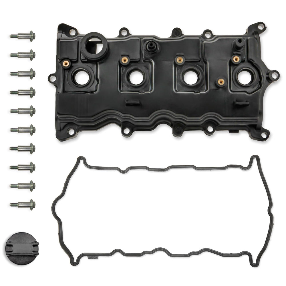 MILIPARTS engine valve cover set front view with gasket for OEM fit