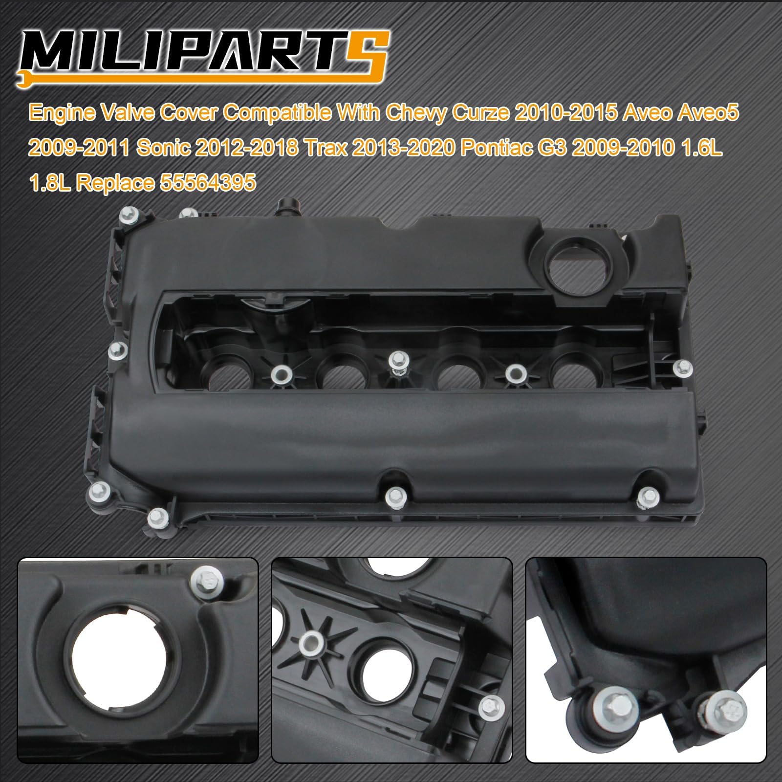 MILIPARTS valve cover for Sonic 2012-2018 supports seamless engine compatibility