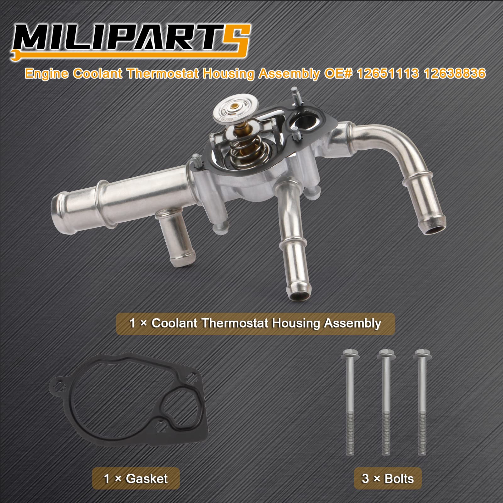 MILIPARTS compatibility guide highlights Malibu and Equinox across multiple years