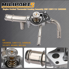 MILIPARTS thermostat housing with O-ring and sensor included for a complete kit