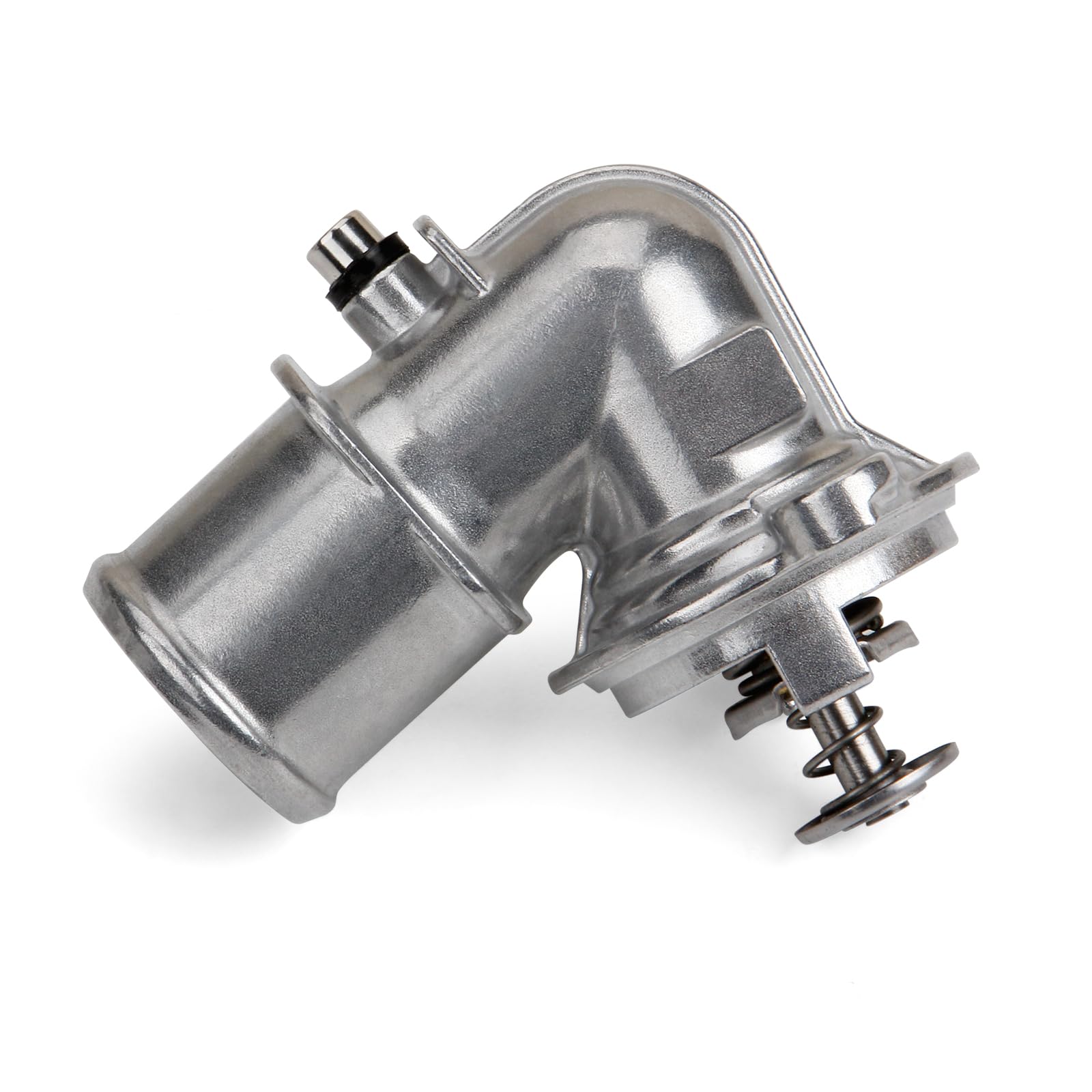 MILIPARTS upgrade aluminum thermostat housing for RAM 1500, front view, reliable cooling potential.