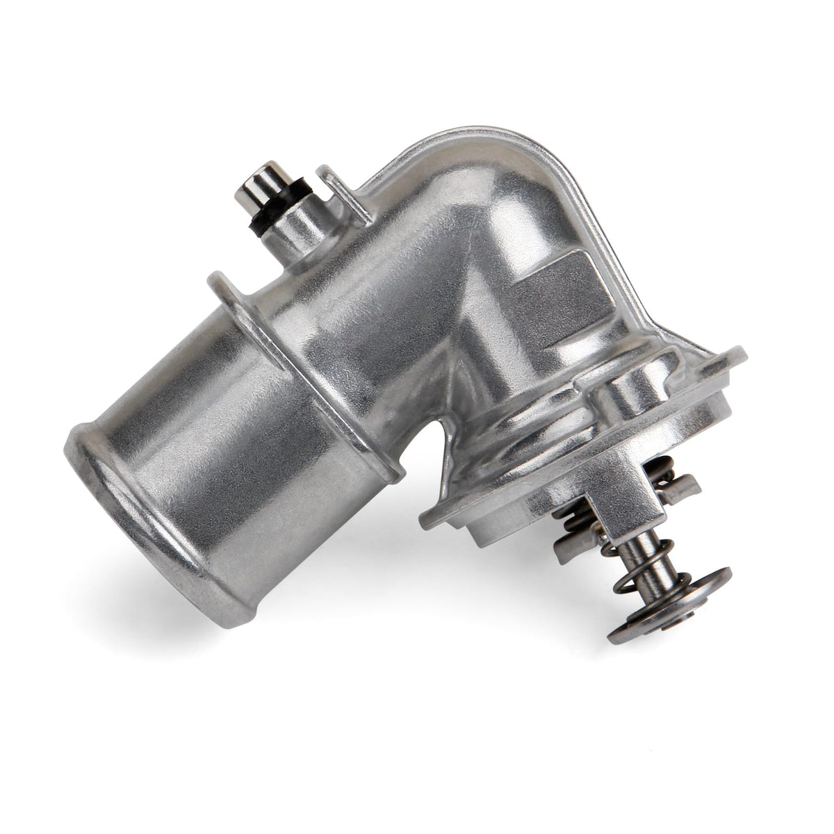 MILIPARTS upgrade aluminum thermostat housing for RAM 1500, front view, reliable cooling potential.