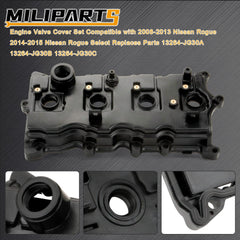 MILIPARTS engine valve cover set with gasket and hardware for reliable sealing