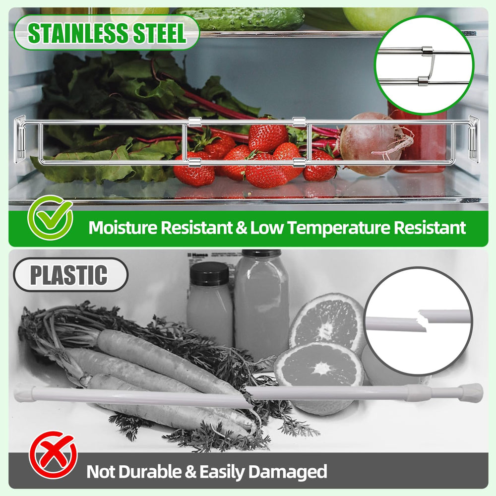 Millsten stainless-steel-rv-bars resist humidity for durable fridge organization.